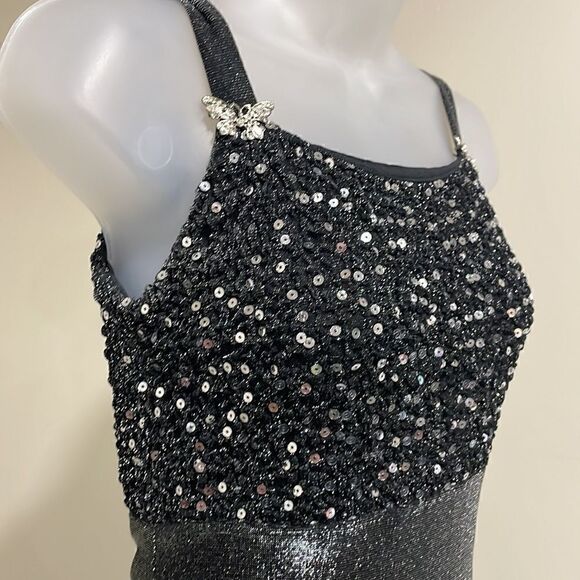 NWOT Betsy & Adam by Jaslene Sequin Jeweled Evening Dress.  Size 6 S small - Picture 6 of 13